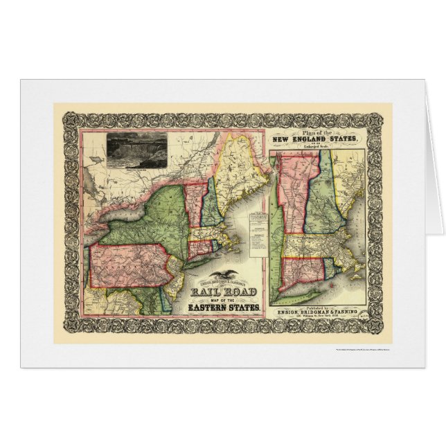 OstStaats-Eisenbahn-Karte 1856 (Vorderseite (Horizontal))