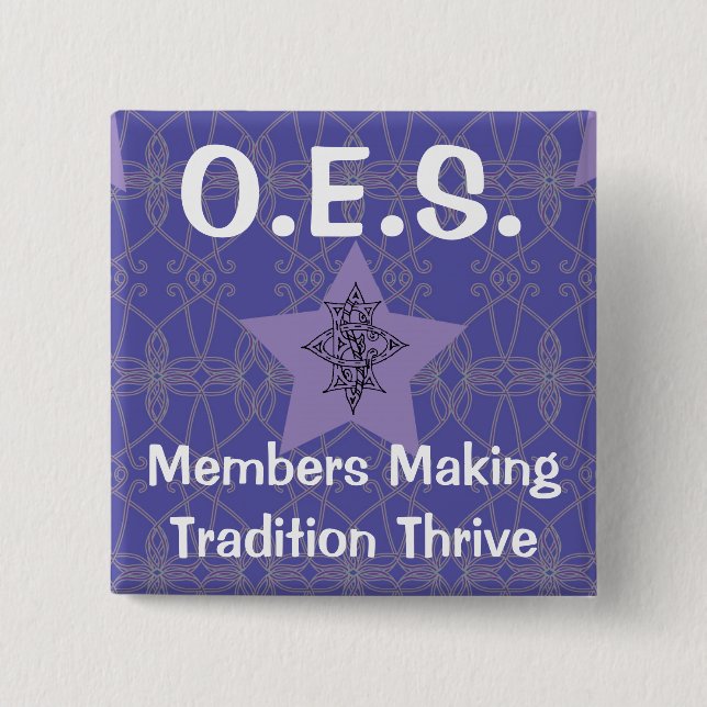 Oststern-lila Button (Vorderseite)