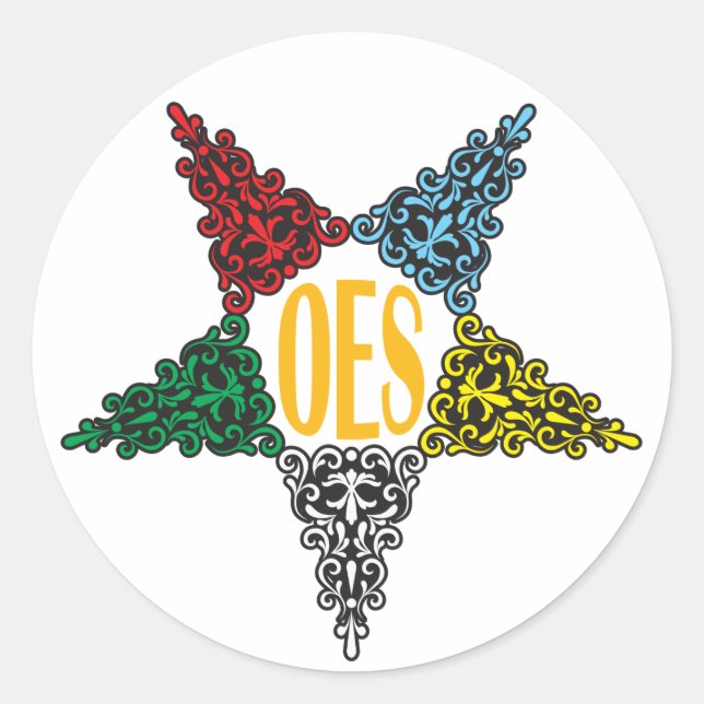 Oststernaufkleber Runder Aufkleber (Vorderseite)