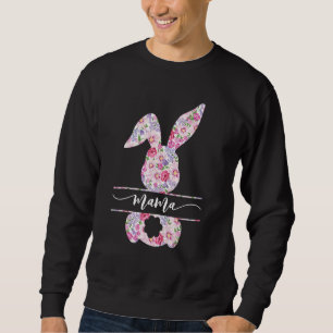 Osttag für Mutter Osterhase Mama Flora Stone Sweatshirt