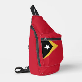 Osttimor-Flagge Crossbody Bag
