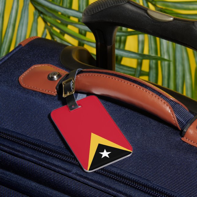 Osttimor-Flagge Gepäckanhänger (Vorderseite Insitu 1)