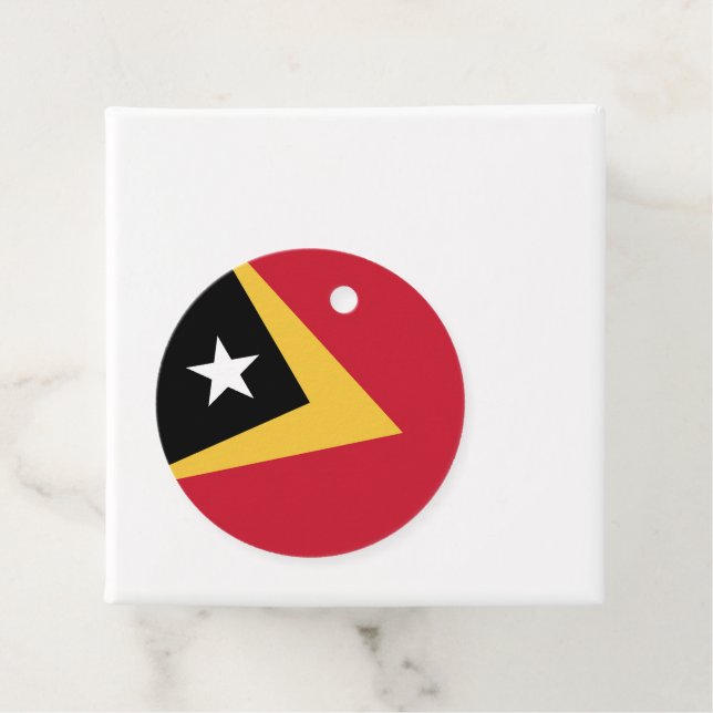 Osttimor-Flagge Geschenkanhänger (Beispiel)