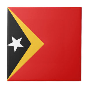 Osttimor-Flagge Keramikfliese