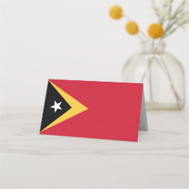 Osttimor-Flagge Platzkarte