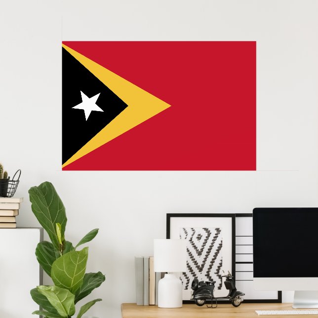 Osttimor-Flagge Poster (Heimbüro)