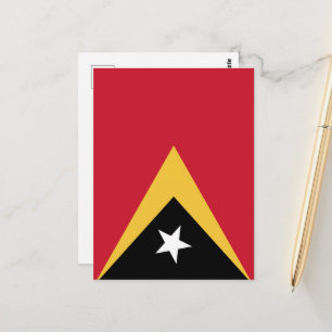 Osttimor-Flagge Postkarte