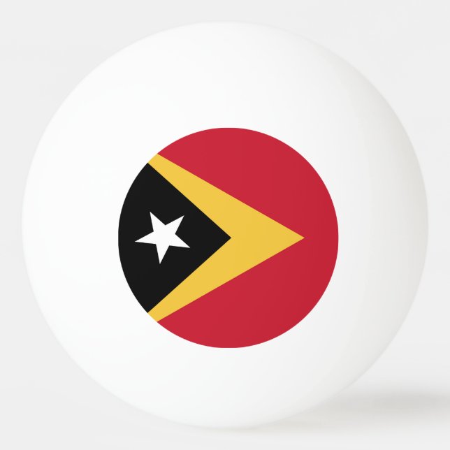 Osttimor-Flagge Tischtennisball (Vorderseite)