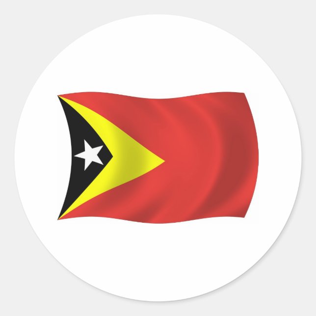 Osttimor Flaggen Aufkleber (Vorderseite)