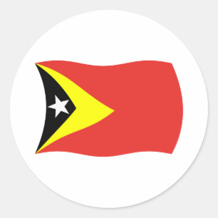 Osttimor Flaggenaufkleber Runder Aufkleber