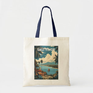 Osttimor-Illustration Reise Kunst Vintage Tragetasche