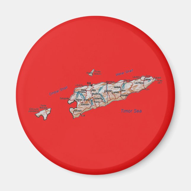 Osttimor-Kartenmagnet Magnet (Vorne)