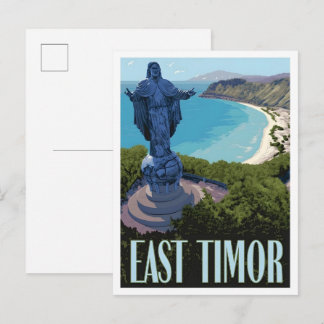 Osttimor Vintage Art Reise Postkarte
