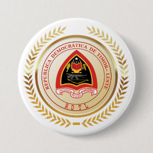 Osttimor-Wappen Button