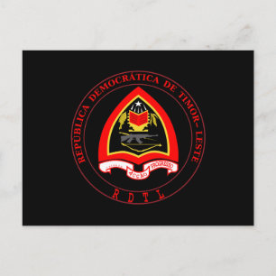 Osttimor-Wappen Postkarte