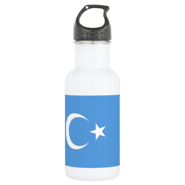 Ostturkestan Uyghur Flag Edelstahlflasche (Vorderseite)