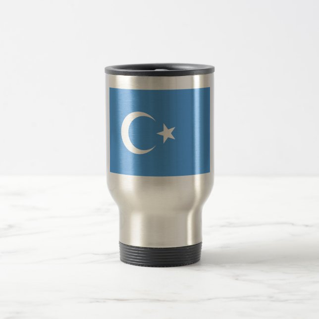 Ostturkestan Uyghur Flag Reisebecher (Mittel)