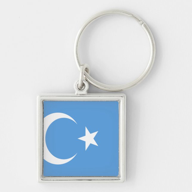 Ostturkestan Uyghur Flag Schlüsselanhänger (Vorne)