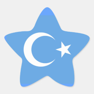 Ostturkestan Uyghur Flag Stern-Aufkleber