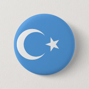 OstTurkestan Uyghur Flagge Button