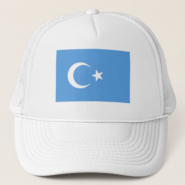 OstTurkestan Uyghur Flagge Truckerkappe (Vorderseite)