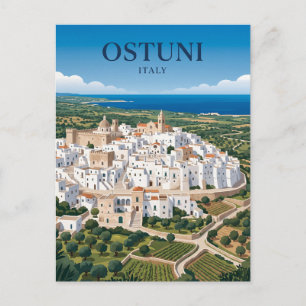 Ostuni Weiße Stadt Italien Postkarte