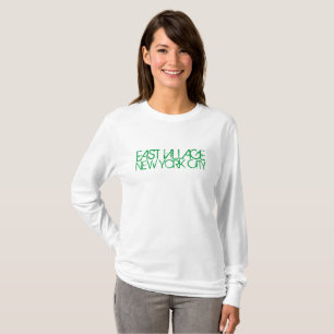 OSTVILLAGE NEW YORK STADT FRAUEN LANGES LEEBEN T-Shirt