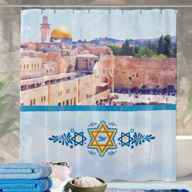 Ostwall Tempelberg Jerusalem Duschvorhang (Von Creator hochgeladen)