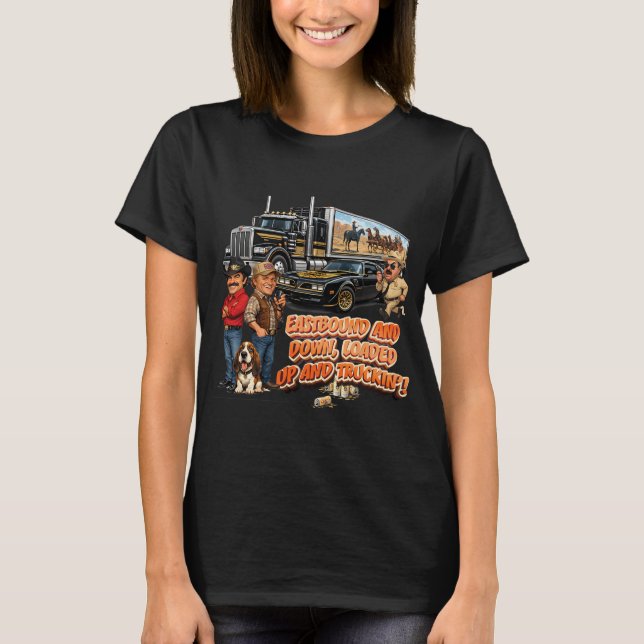 Ostwärts und abwärts T-Shirt (Vorderseite)