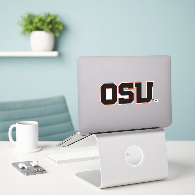 OSU AUFKLEBER (Laptop auf Schreibtisch)