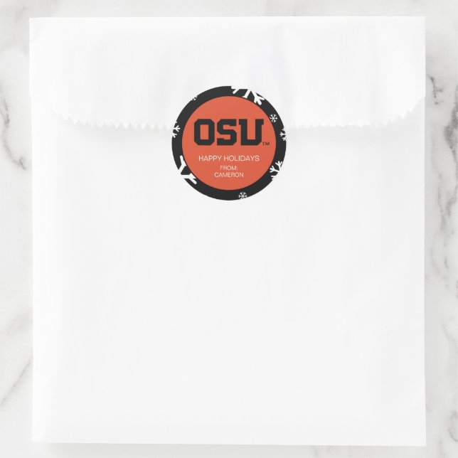 OSU RUNDER AUFKLEBER (Tasche)