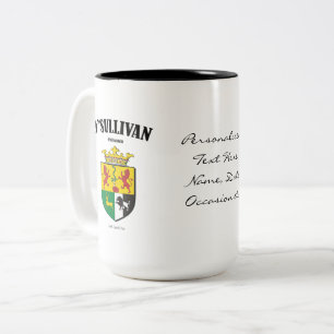 O'Sullivan Familienwappen, Übersetzung und Bedeutu Zweifarbige Tasse