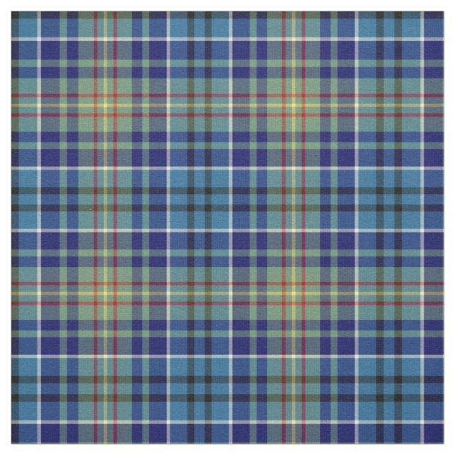 O'Sullivan Tartan Bright Blue Irish Kariert Stoff (Muster)