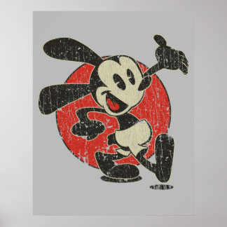 Oswald Das glückliche Rabbit Behielt zu Fuß 1927 Poster