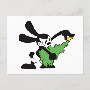 Oswald Der glückliche Rabbit Weihnachtsbaum Postkarte