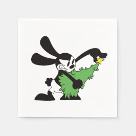 Oswald Der glückliche Rabbit Weihnachtsbaum Serviette