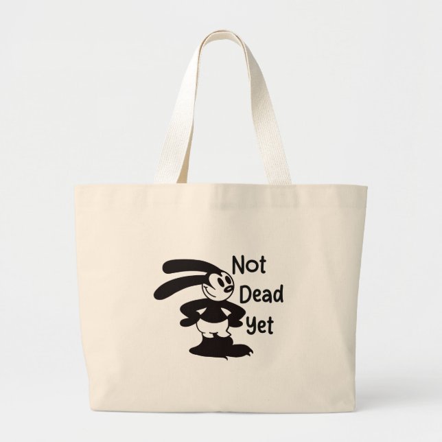 Oswald Der Optimist Philosoph Niedlich Funny Vinta Jumbo Stoffbeutel (Vorne)