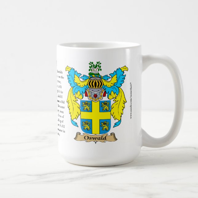 Oswald, der Ursprung, die Bedeutung und das Wappen Kaffeetasse (Rechts)