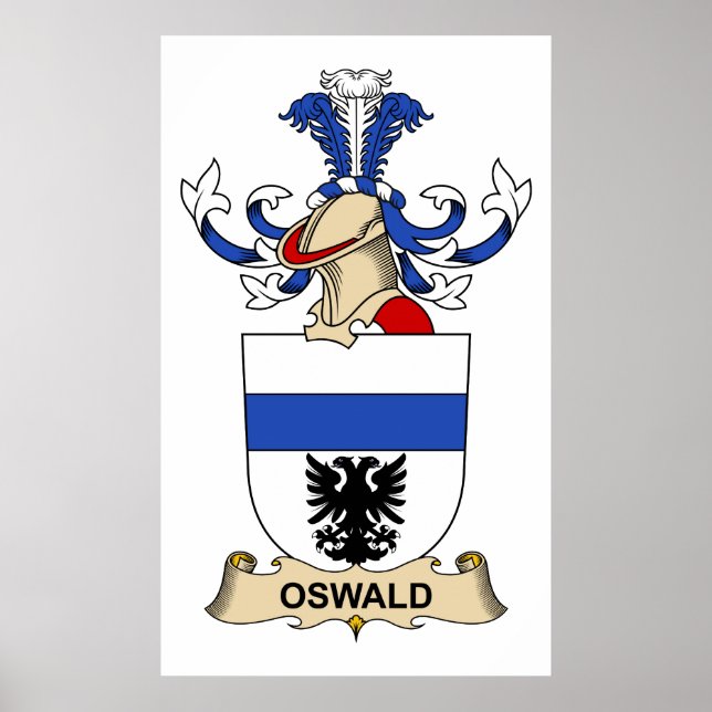 Oswald Familienwappen Poster (Vorne)