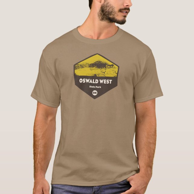 Oswald West Staat Park Oregon T-Shirt (Vorderseite)