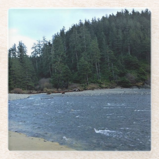 Oswald West State Park Oregon Coast Glasuntersetzer (Vorderseite)