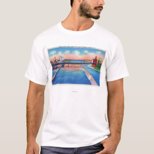 Oswego Fluss-Ansicht der Kanal-Verschlüsse u. des T-Shirt