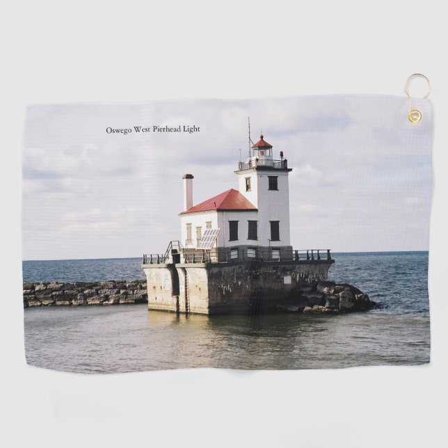 Oswego West Pierhead Golf Handtuch (Horizontal)