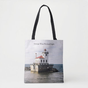Oswego West Pierhead Light auf der ganzen Tasche