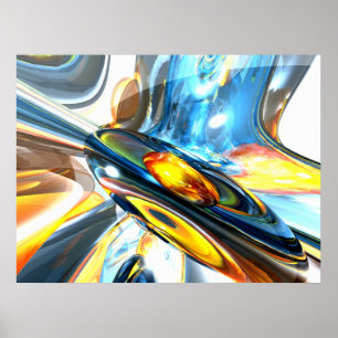 Oszillierendes Abstraktes Poster