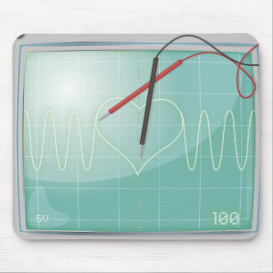 Oszilloskop Liebe Mousepad