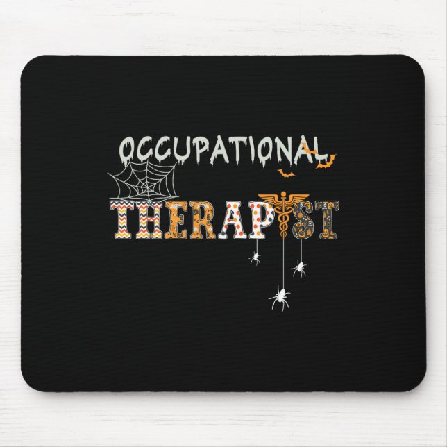 OT Arbeitstherapeut Halloween OTA sp Mousepad (Vorne)