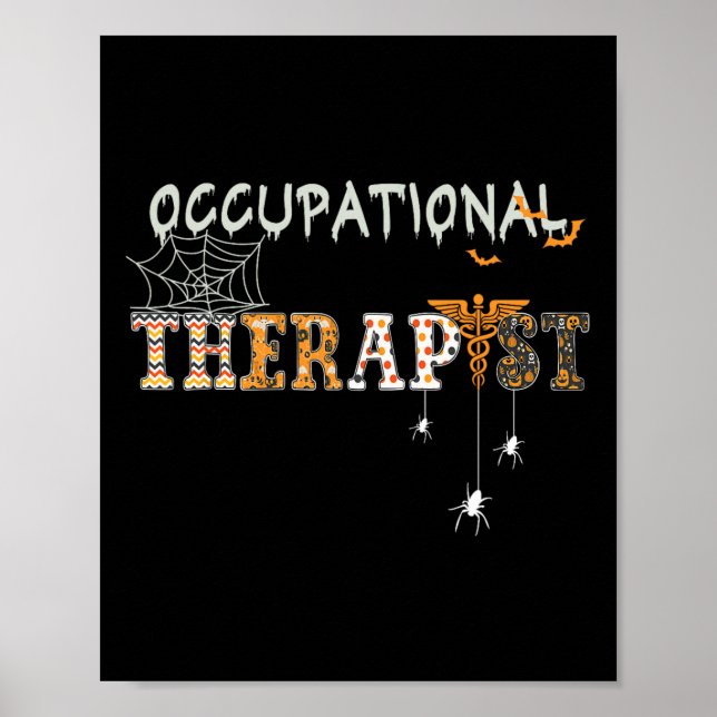 OT Arbeitstherapeut Halloween OTA sp Poster (Vorne)