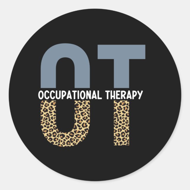 OT Beruf Therapie OT Geschenke für Studierende Runder Aufkleber (Vorderseite)
