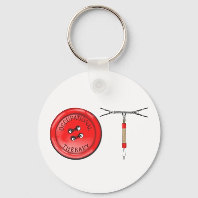 OT Button und Zipper Schlüsselanhänger (Vorderseite)